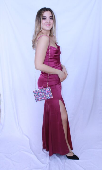 Bolso mano piedras colores