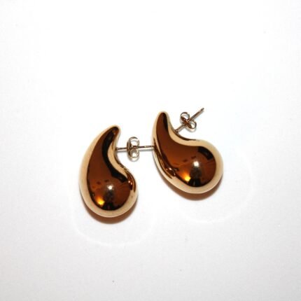 Pendientes gota de acero inoxidable